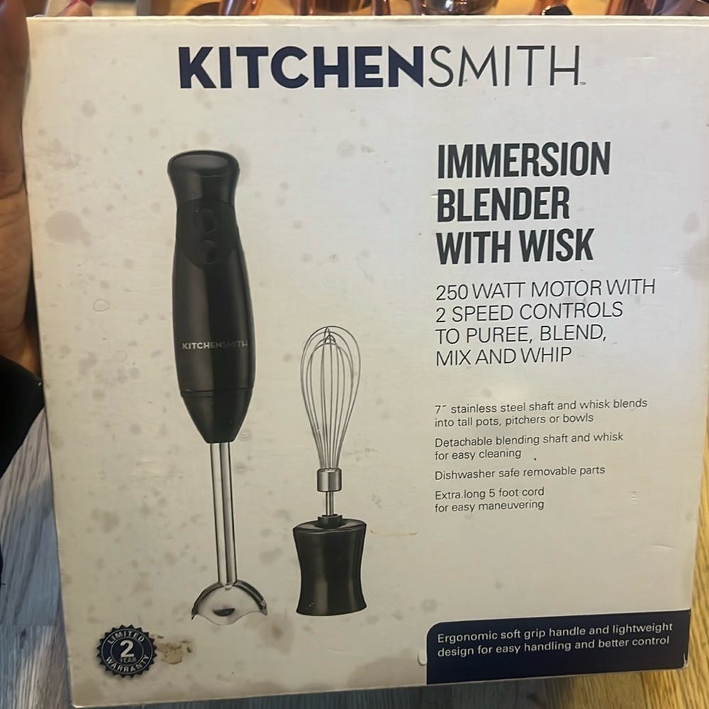 Immersion blender with whisk